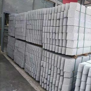 威海芝麻白树围石 树池