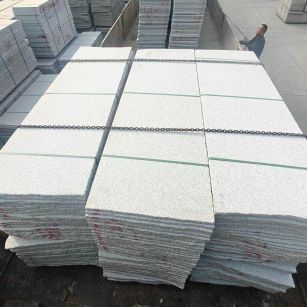 威海芝麻白毛板，石材毛板