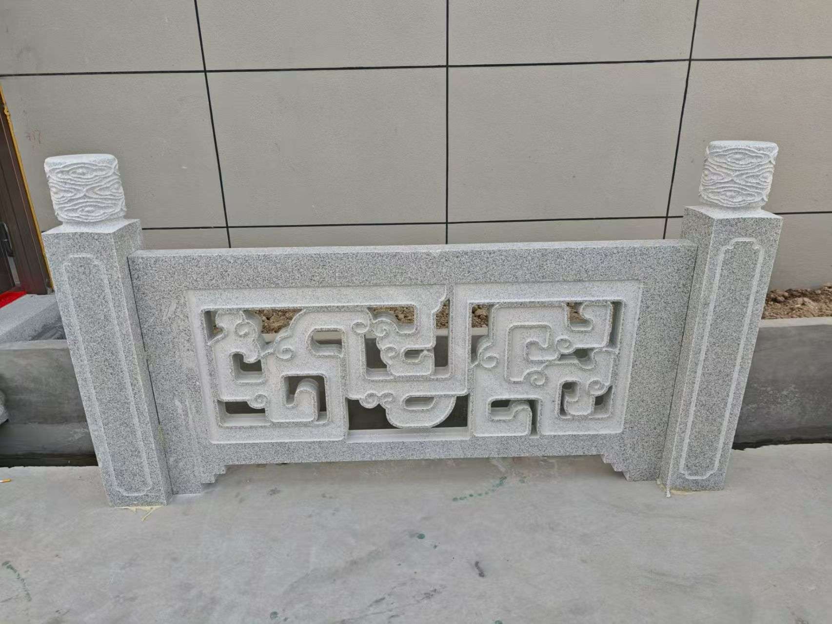 威海芝麻白河道栏杆 桥栏杆