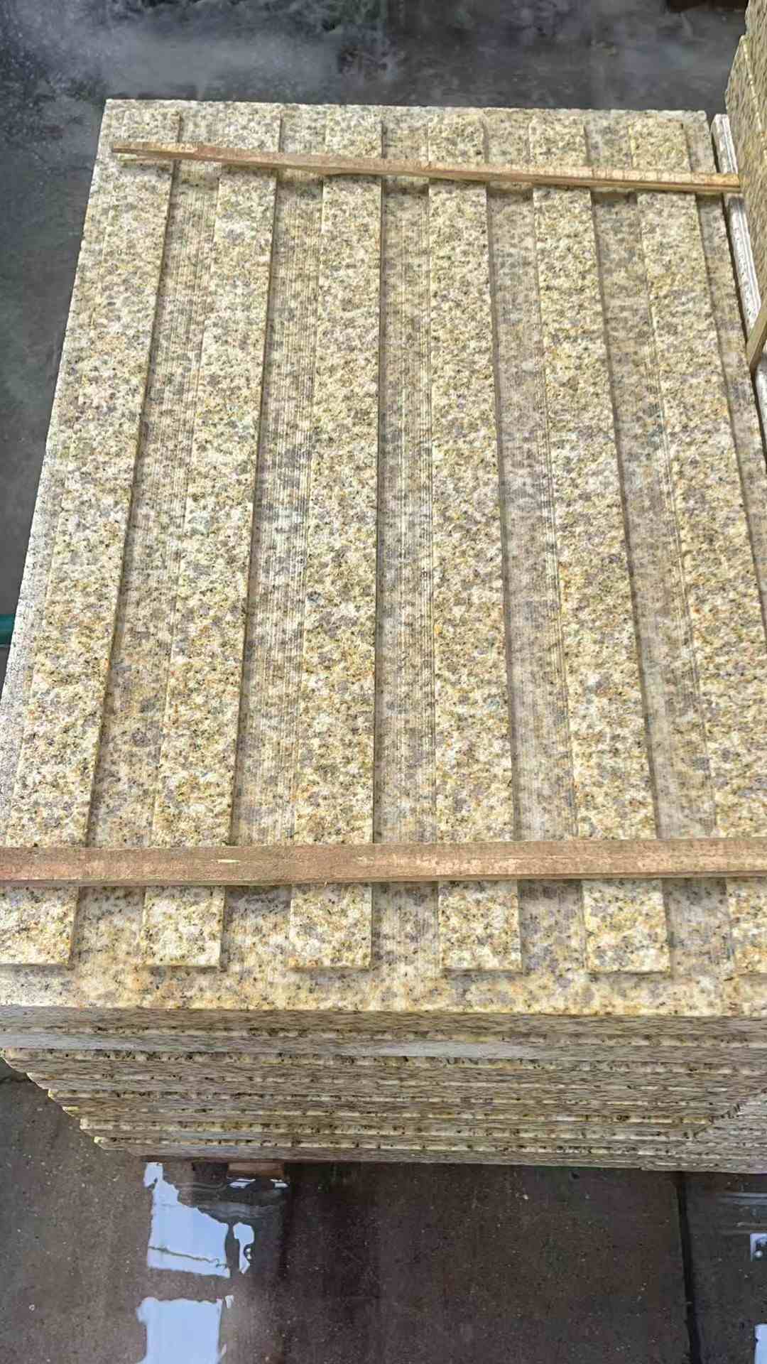 威海黄金麻盲道 石材盲道